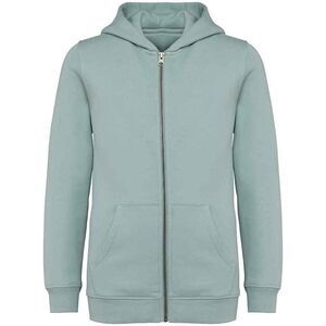 Native Spirit Childrens/Kids Full Zip Hoodie / Jade Green